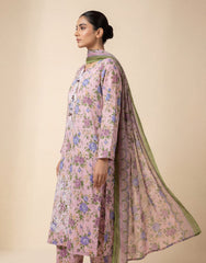 Premium Embroidered Printed Lawn 3-Piece Suit for Women – Soft Summer Lawn Shirt with Chiffon Dupatta and Matching Trouser | Semi-Formal Ladies Outfit